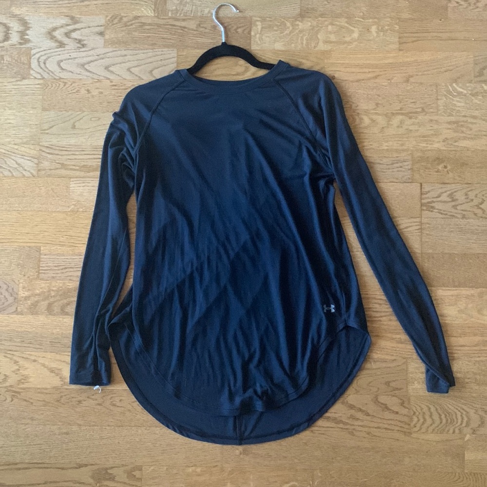 Under Armour Black Long Sleeve T Strap Shirt